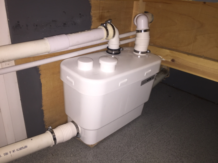 Saniflo macerator installation